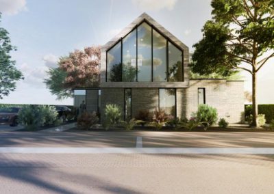 Nieuwbouw woonhuis houtskeletbouw met CLT elementen Doesburg