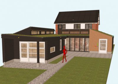 Verbouwing Woning Varsselder met aanbouw met CLT elementen