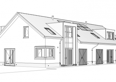 4 Nieuwe woningen 2 onder 1 Kap Wehl